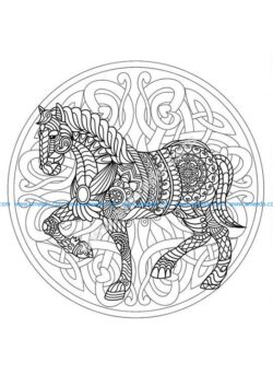Mandala cheval 3