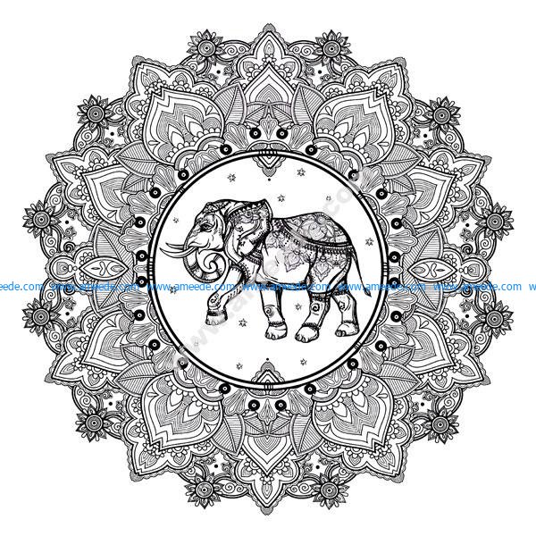 Mandala elephant 123rf