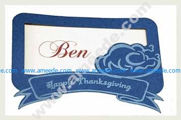 Personalized Thanksgiving Place Cards