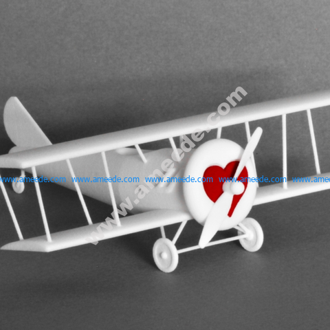 BIPLANE WITH HEART