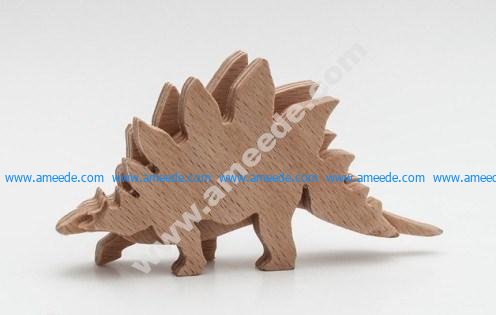 Dino Stegosaurus 3-layered-animal