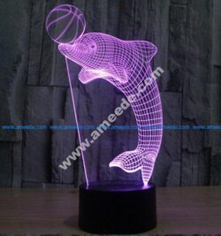 Dolphin 3d led lamp