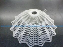 Lampshade from a lasercut paper sheet