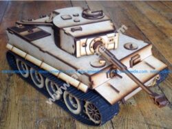 Lasercut Tiger E tank
