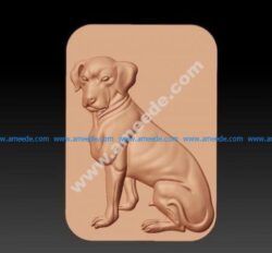 Stl file Vector model dog for CNC router free stl files