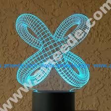Twisted knot 3D Illusion Lamp LED Night Lights