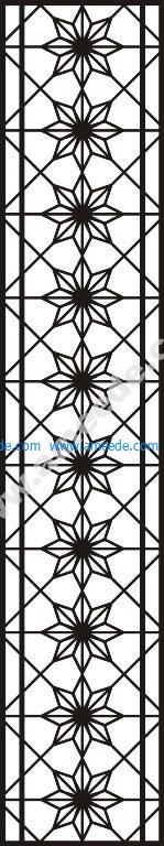 Chinese partition wall pattern