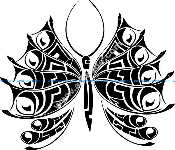 Tattoo Butterfly Illustration