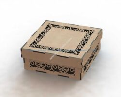 Laser Cut Box with Lid Template