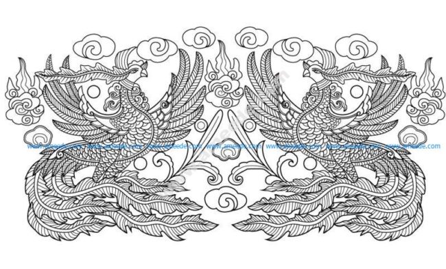 phoenix pattern from the Le dynasty