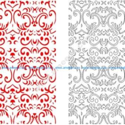 pattern vector cnc carvings 2D12