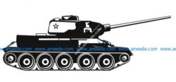 Army Tank Vector Free