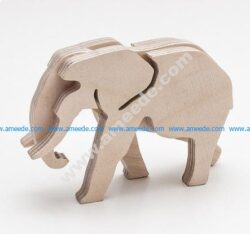 Elephant pattern puzzle pieces
