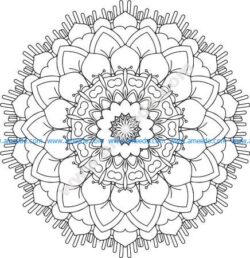 Floral Mandala Design Free Vector