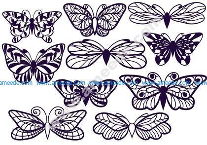 Free Cutout Butterflies