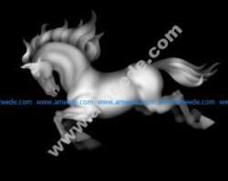 Horse grayscale image BMP