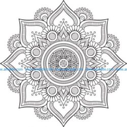 Mandala Floral Design EPS