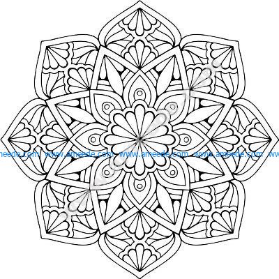 Mandala Floral Free Vector – Free Download Vector Files
