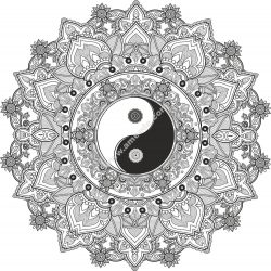 Mandala Yin Yang EPS