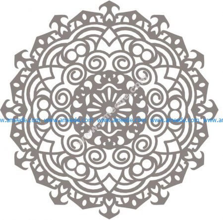 Mandala design drawing vector Free