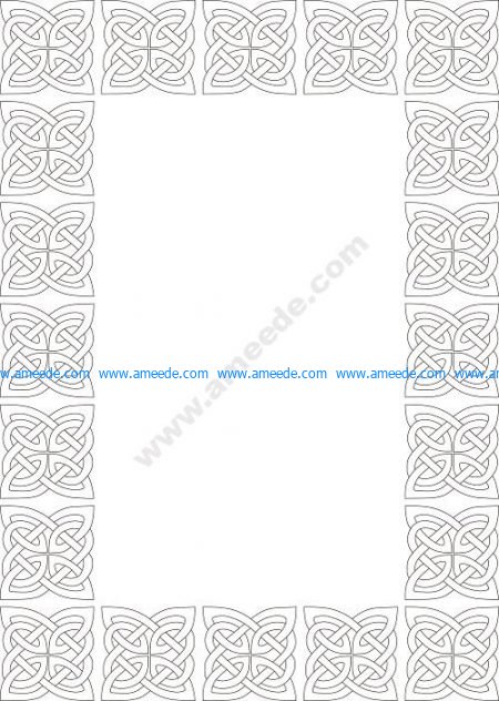 Celtic frame pattern