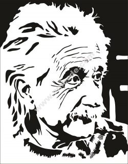 Albert Einstein Vector Pattern