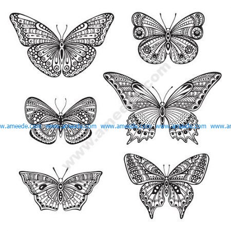 Butterfly Ornate Doodle