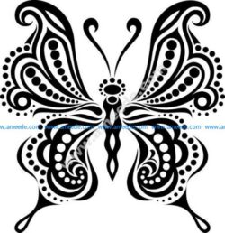 Butterfly Tattoo Free Vector