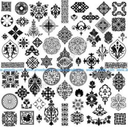 Exquisite Pattern Vector Classical Tradition
