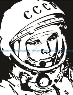 Yuri Gagarin Vector Pattern