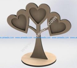 photo frame of heart tree