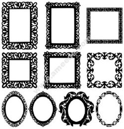 some patterns of picture frames and photo frames