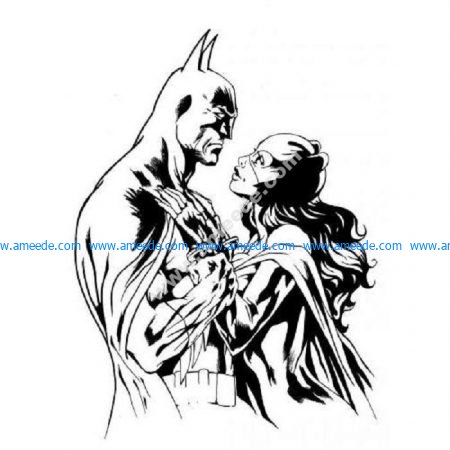 Colleen Doran  Batman and Catwoman Sketch Original Art 1998 by Colleen  Doran on artnet