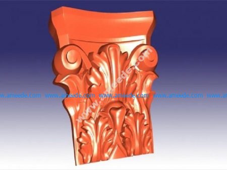 Carved support leg 3D (stl format)