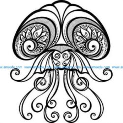 Detailed zen jellyfish