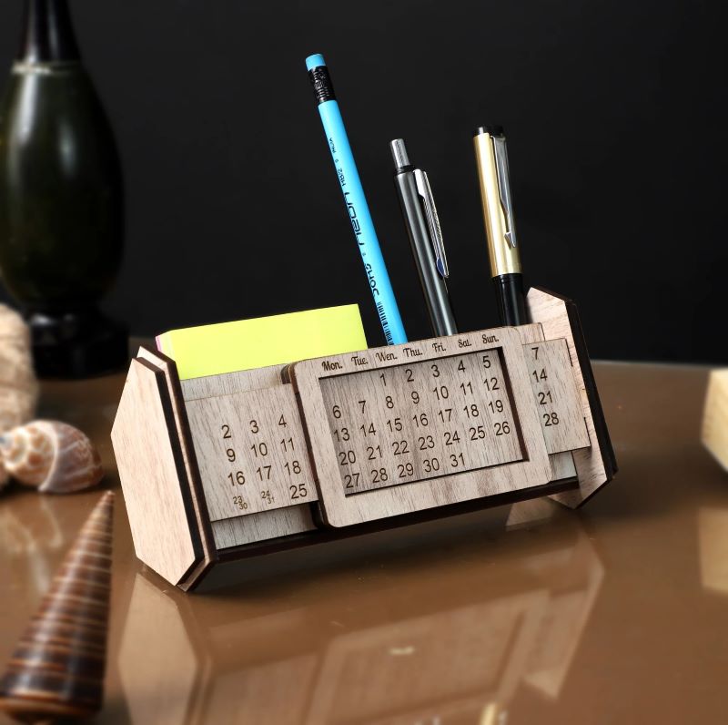 Lasercut Kalendar vector files for the CNC machine or Laser machine 5 Kalendar - Free download vector file Laser cut and CNC cut, 3axis CNC, Cut Wood