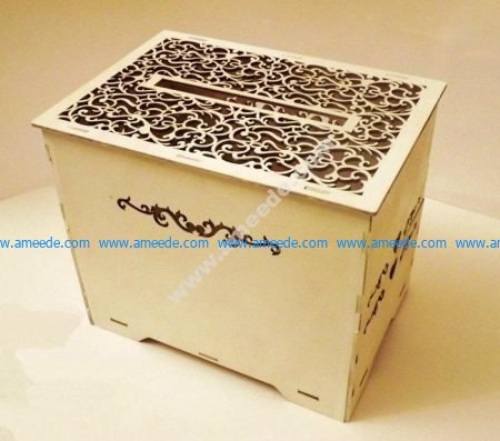 Laser Cut Wedding Card Box