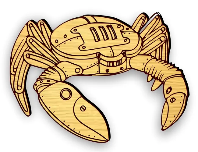 Steampunk crab F0002720 file cdr and dxf free vector download for print or laser engraving machines 5 Steampunk crab F0002720 file cdr and dxf free vector download for print or laser engraving machines