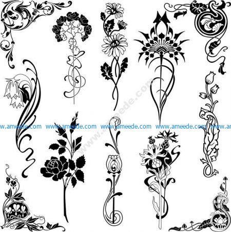Set of Floral Designs