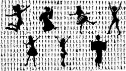 Silhouettes of Anime Girls