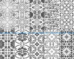 Chinese Patterns window Vector