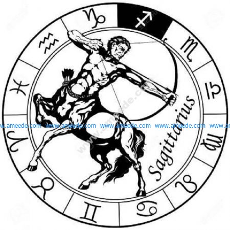 Sagittarius zodiac sign – Download Vector