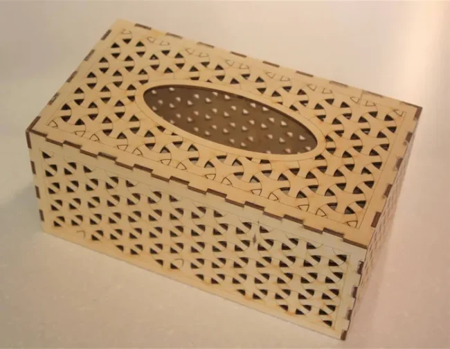 Tissue Box Weave 5 Tissue Box Weave - Free download vector file Laser cut and CNC Cut Wood