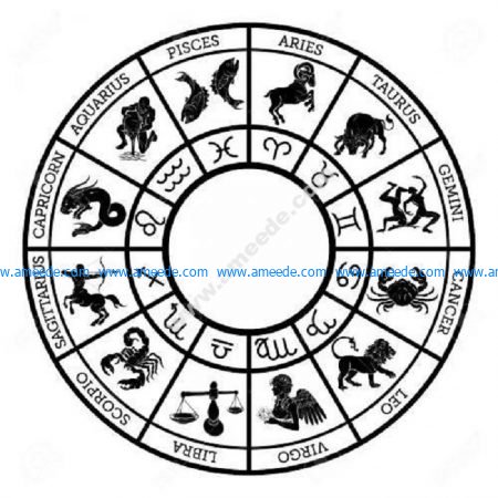 Zodiac sign calendar
