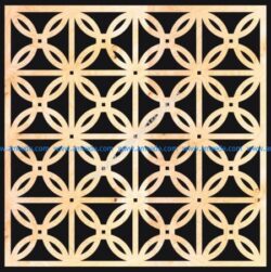 Decorative Wood Grilles Panels Pattern