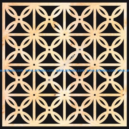 Decorative Wood Grilles Panels Pattern