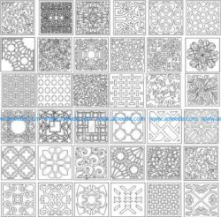 Decorative corel pattern for lattice