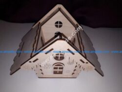 Houses Design for laser cutting