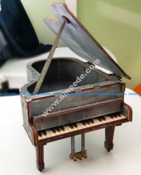 Laser Cut Grand Piano 3D Puzzle
