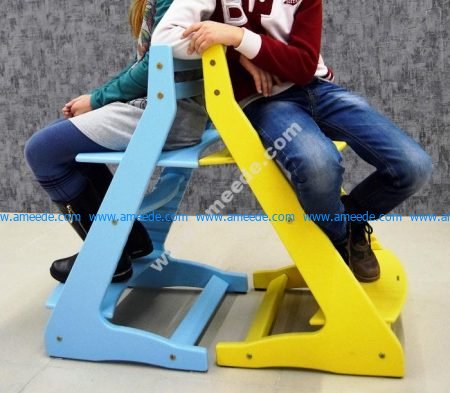 Laser Cut Kid Stool Chair